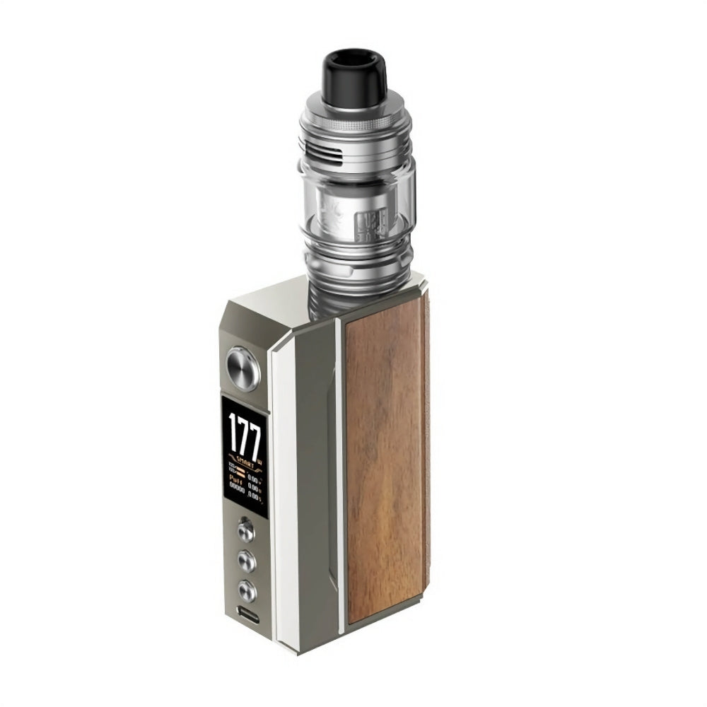 Voopoo Drag 4 Kit (Pale Gold & Walnut Wood) Vape Shop Belper, Derby, Ripley