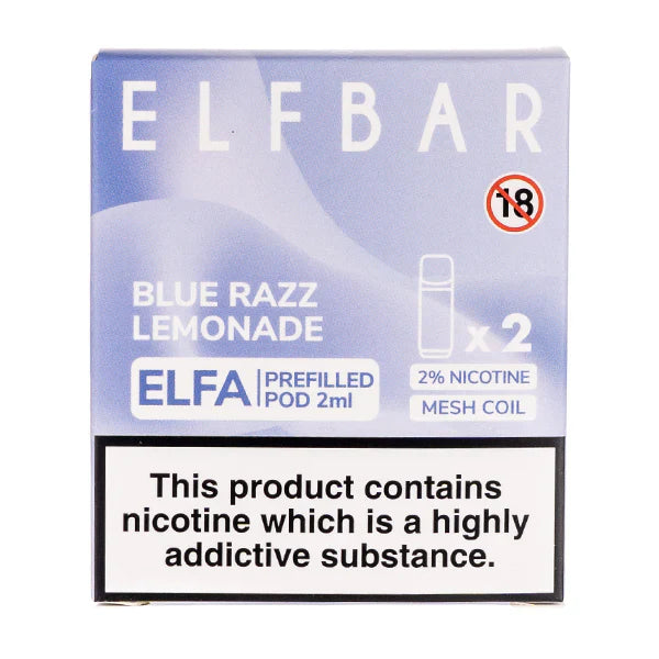 ELFBAR Elfa Prefilled Pods-Blue Razz Lemonade Vape Shop Belper, Derby, Ripley