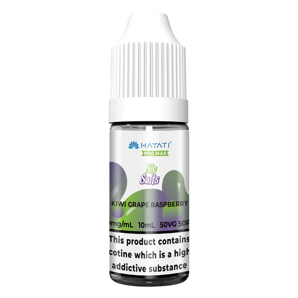 Hayati Nic Salt - Kiwi Grape Raspberry 10mg Vape Shop Belper, Derby, Ripley