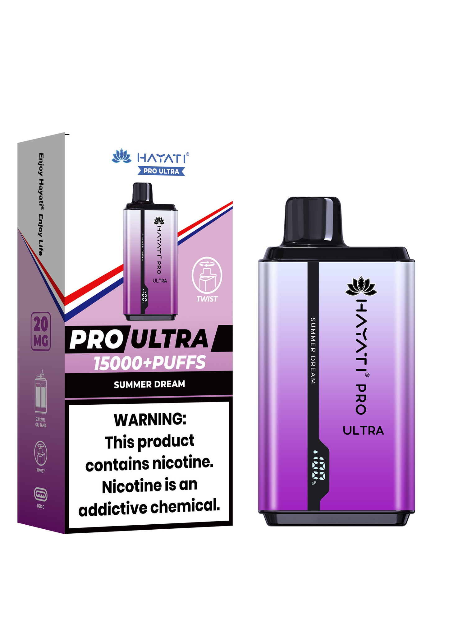 Hayati Pro Ultra 15000 Puffs Disposable Vape-Summer Dream Vape Shop Belper, Derby, Ripley