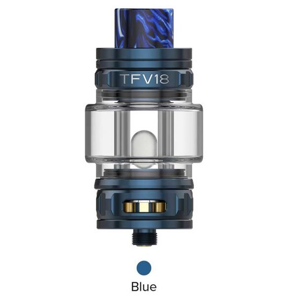SMOK - TFV18 Sub Ohm Tank (Blue) Vape Shop Belper, Derby, Ripley