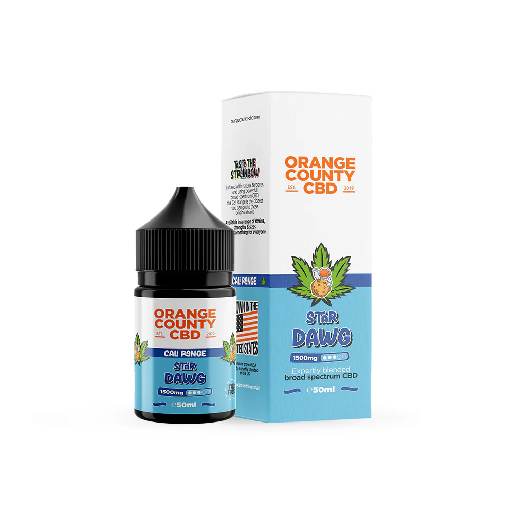 Orange County Star Dawg 50ml 1500mg Vape Shop Belper, Derby, Ripley