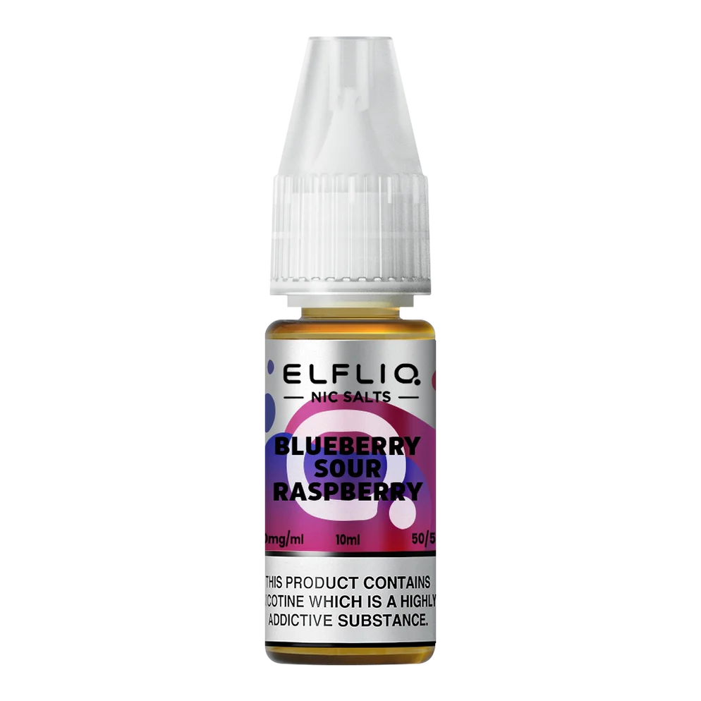 Elfliq Nic Salt - Blueberry Sour Raspberry 10mg Vape Shop Belper, Derby, Ripley