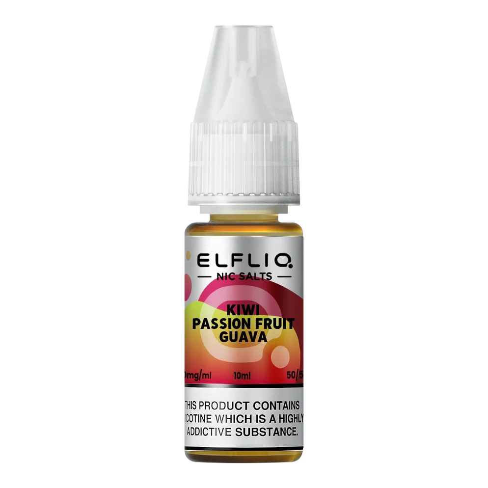 Elfliq Nic Salt - Kiwi Passionfruit Guava 20mg Vape Shop Belper, Derby, Ripley