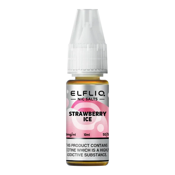 Elfliq E-Liquid - Strawberry Ice - 10mg Vape Shop Belper, Derby, Ripley