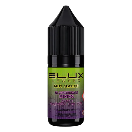 Elux E-Liquid Blackcurrant Menthol - 10mg Vape Shop Belper, Derby, Ripley