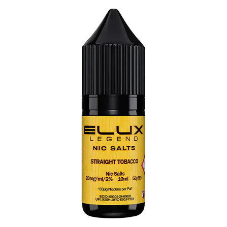 Elux E-Liquid Straight Tobacco - 10mg Vape Shop Belper, Derby, Ripley