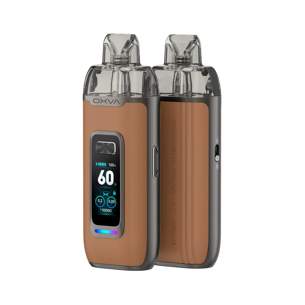 Oxva VPrime (Brown Leather) Vape Shop Belper, Derby, Ripley