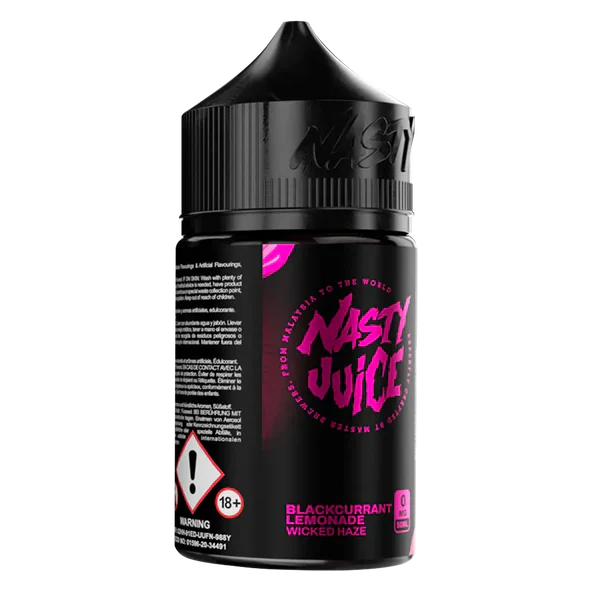 Nasty Blackcurrant Lemonade Wicked Haze 50ml Vape Shop Belper, Derby, Ripley