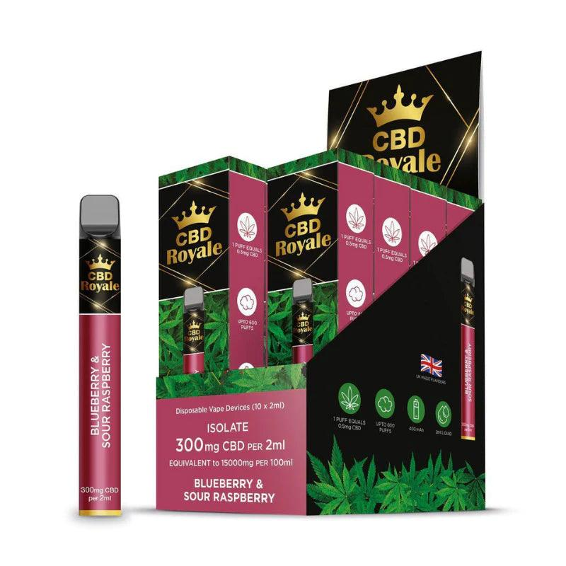 CBD Royale - Blueberry Sour Raspberry 3000mg E-Liquid Vape Shop Belper, Derby, Ripley
