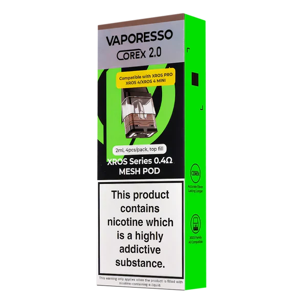 Xros 0.4 meshpod Vape Shop Belper, Derby, Ripley