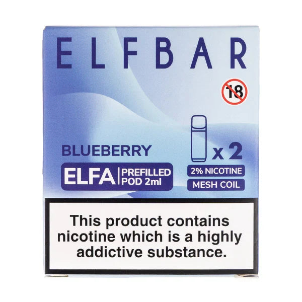 ELFBAR Elfa Prefilled Pods-Blueberry Vape Shop Belper, Derby, Ripley
