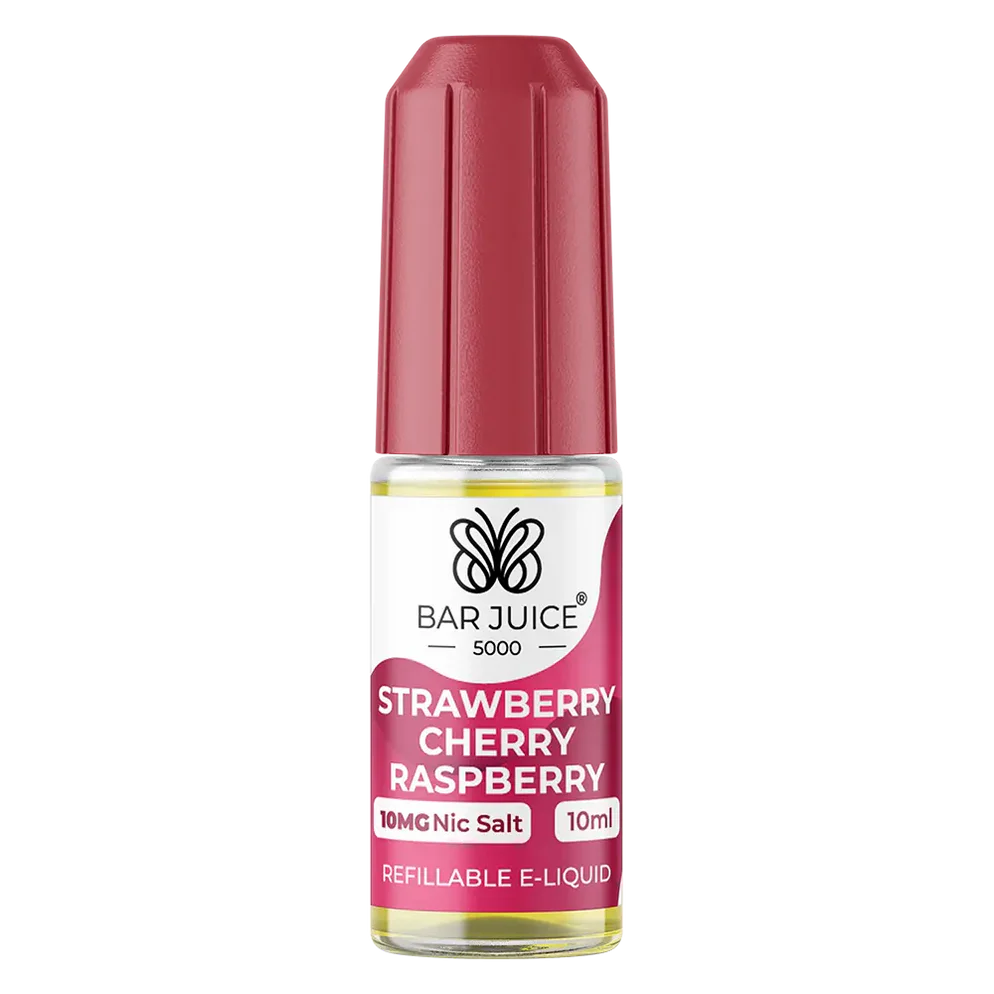 Bar Juice Nic Salt - Strawberry Cherry Raspberry 5mg Vape Shop Belper, Derby, Ripley