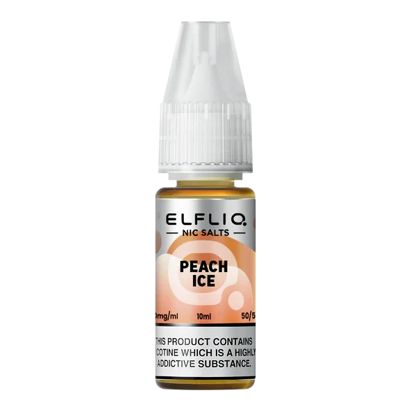 Elfliq E-Liquid - Peach Ice - 10mg Vape Shop Belper, Derby, Ripley