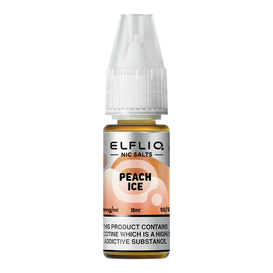 Elfliq E-Liquid - Peach Ice - 10mg Vape Shop Belper, Derby, Ripley