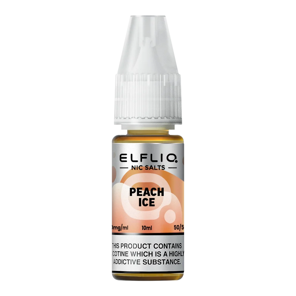 Elfliq Nic Salt - Peach Ice - 20mg Vape Shop Belper, Derby, Ripley
