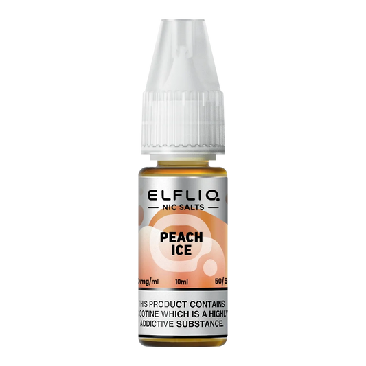 Elfliq Nic Salt - Peach Ice - 20mg Vape Shop Belper, Derby, Ripley