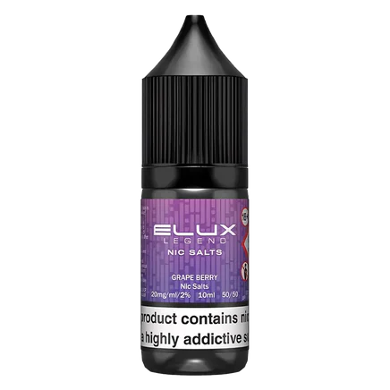 Elux E-Liquid Grape Berry - 10mg Vape Shop Belper, Derby, Ripley