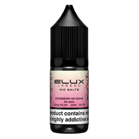 Elux E-Liquid Strawberry Ice Cream - 10mg Vape Shop Belper, Derby, Ripley