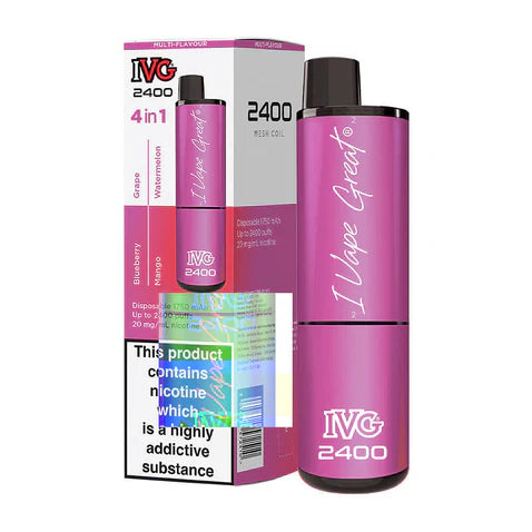 IVG 2400 Puffs Disposable Vape-Fruits Edition Vape Shop Belper, Derby, Ripley