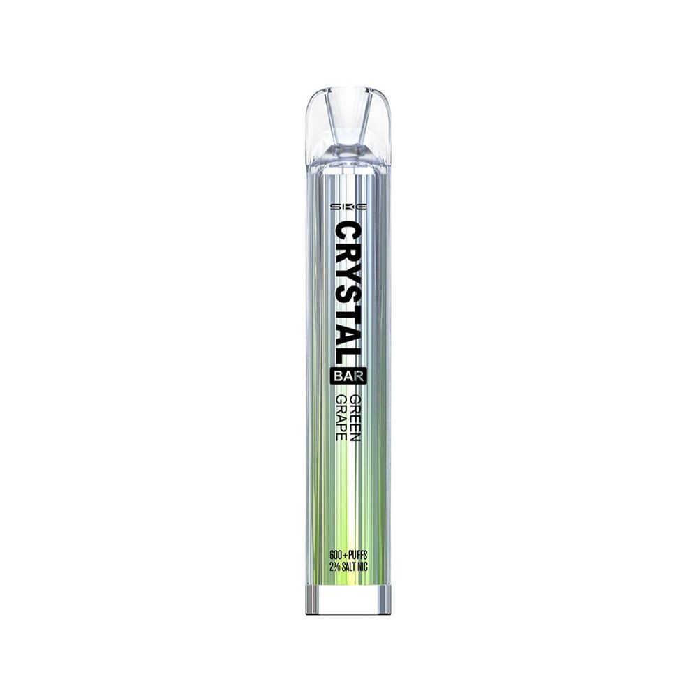 Crystal 600 Disposable Vape-Green Grape Vape Shop Belper, Derby, Ripley